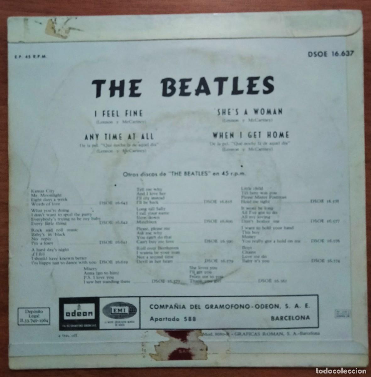 Discos de vinilo: THE BEATLES (I feel fine, etc) - Foto 5