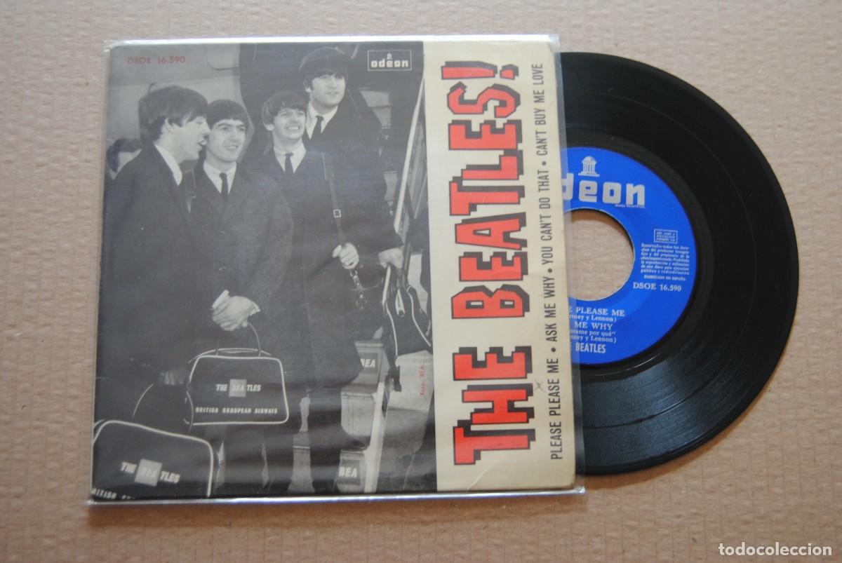 Discos de vinilo: ep beatles please please me, etc. odeon 1964 - Foto 1