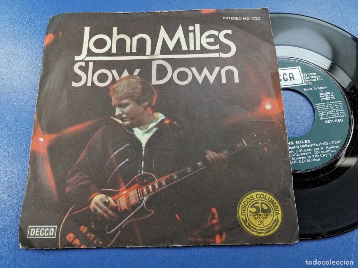 Discos de vinilo: JOHN MILES / SLOW DOWN / TIME (SINGLE 1977) - Foto 2