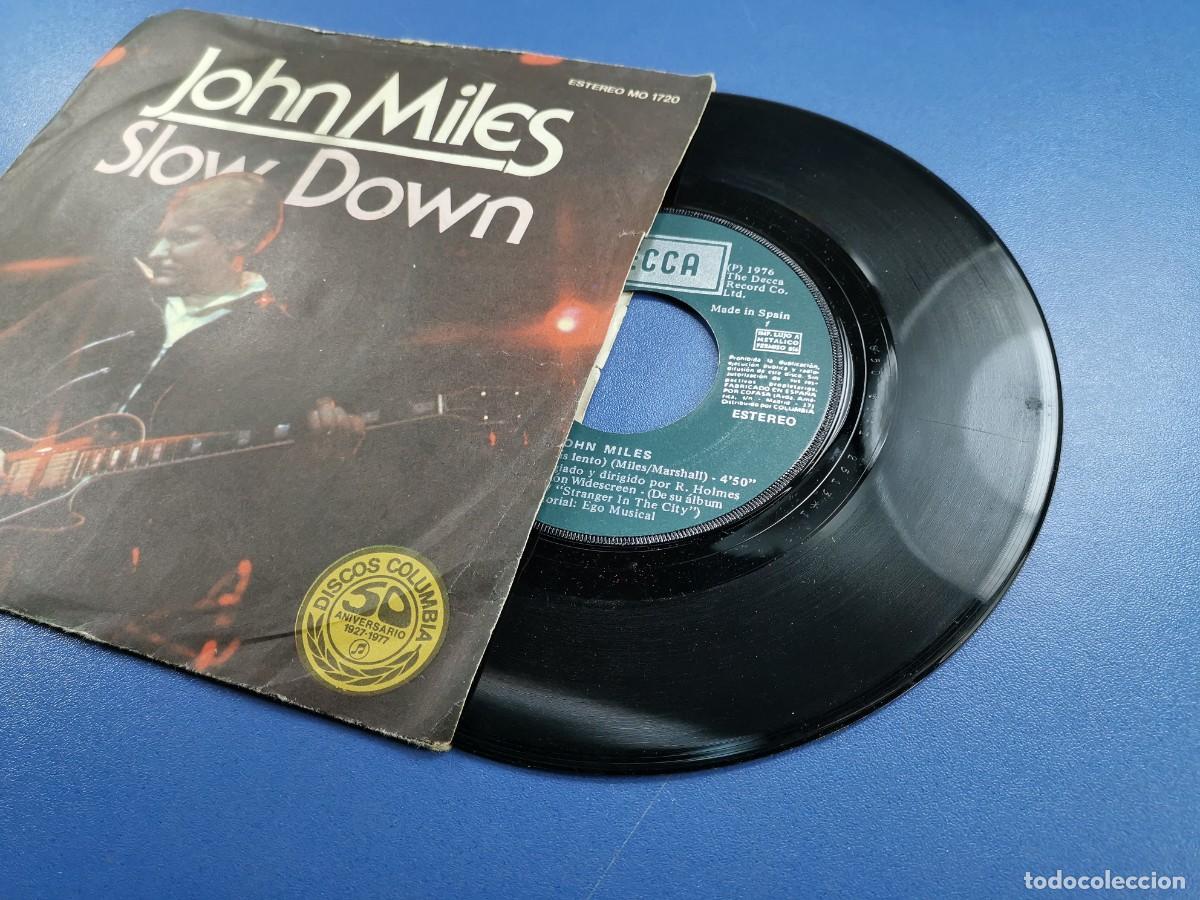 Discos de vinilo: JOHN MILES / SLOW DOWN / TIME (SINGLE 1977) - Foto 4
