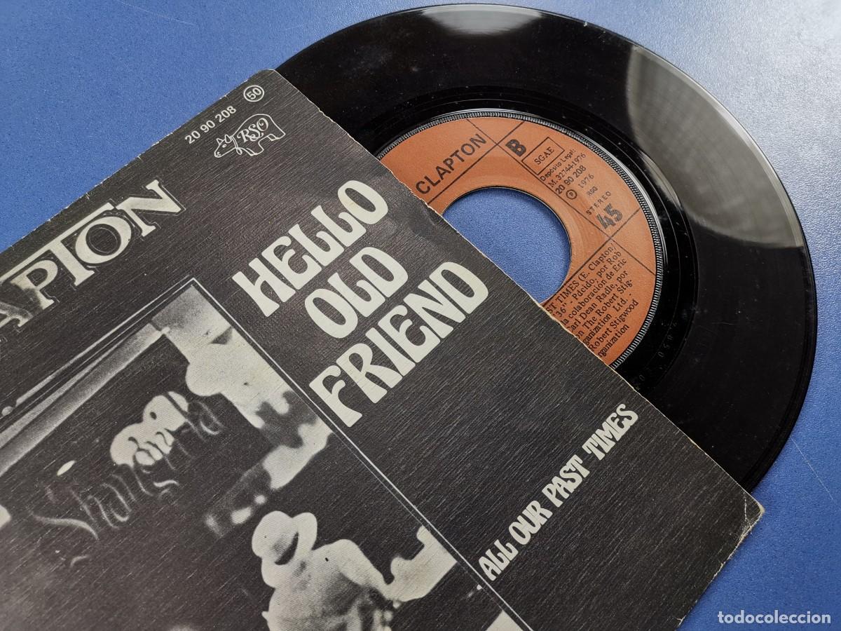 Discos de vinilo: ERIC CLAPTON / HELLO OLD FRIEND / + 1 (SINGLE RSO 1976) - Foto 4