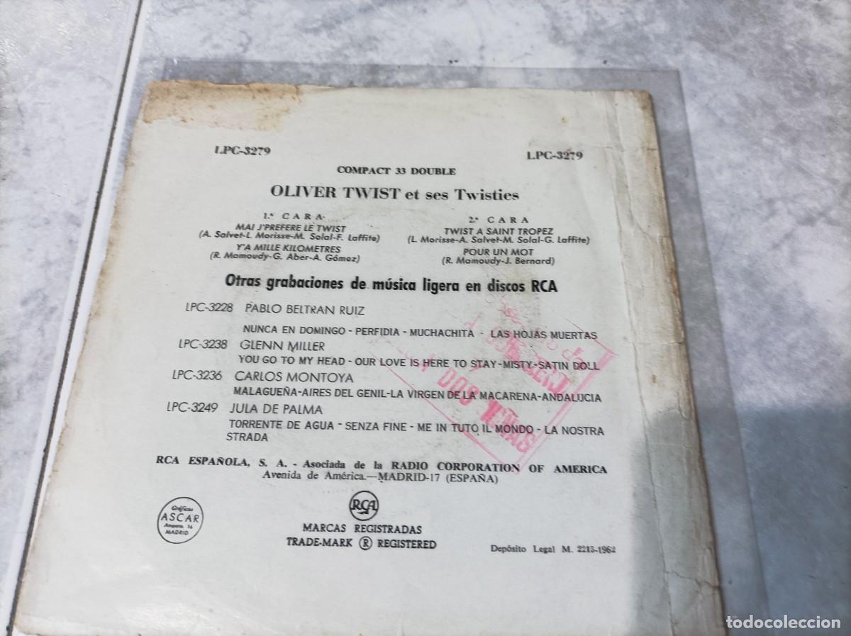 Discos de vinilo: Oliver twist & ses twisties single - Foto 2