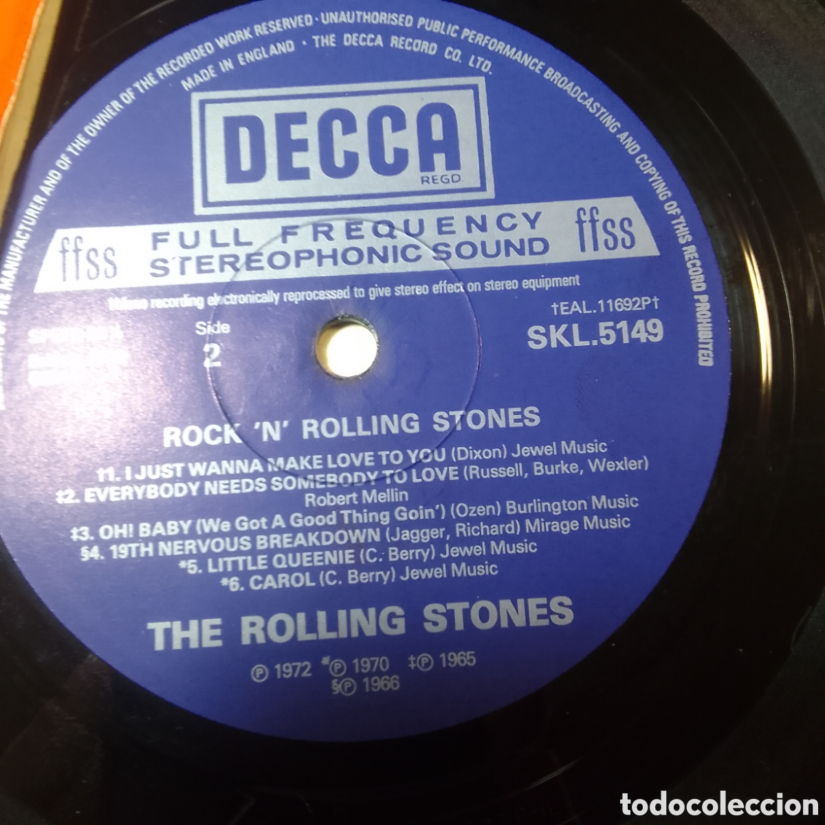 Discos de vinilo: Rolling Stones Rock n Rolling Stones de la BBC Gramophone library - Foto 3