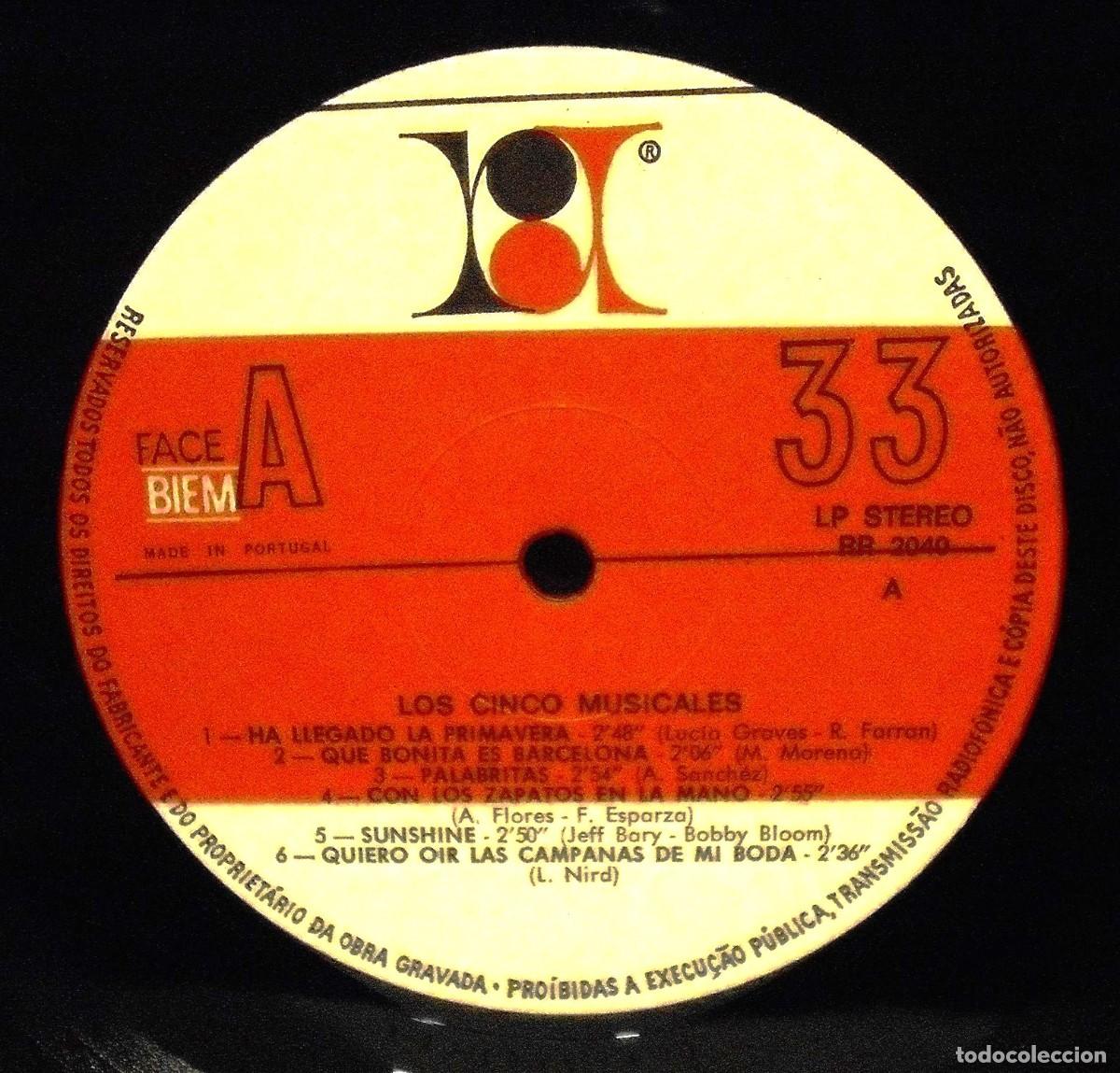 Discos de vinilo: Los 5 Musicales &ndash; Los 5 Musicales - Foto 4