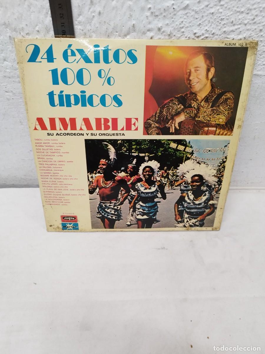 Discos de vinilo: 24 &eacute;xitos 100 % t&iacute;picos AIMABLE SU ACORDEON Y SU ORQUESTA . vinilo lp - Foto 1