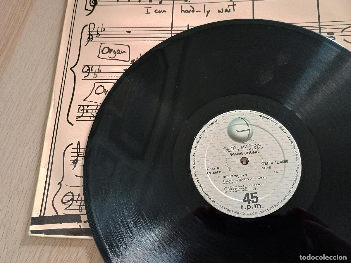 Discos de vinilo: WANGchung Wait (Remix) Spain 1984 Electronic,Synth-pop - Foto 3