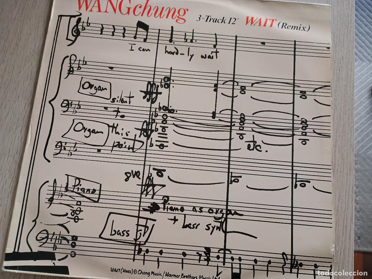 Discos de vinilo: WANGchung Wait (Remix) Spain 1984 Electronic,Synth-pop - Foto 1