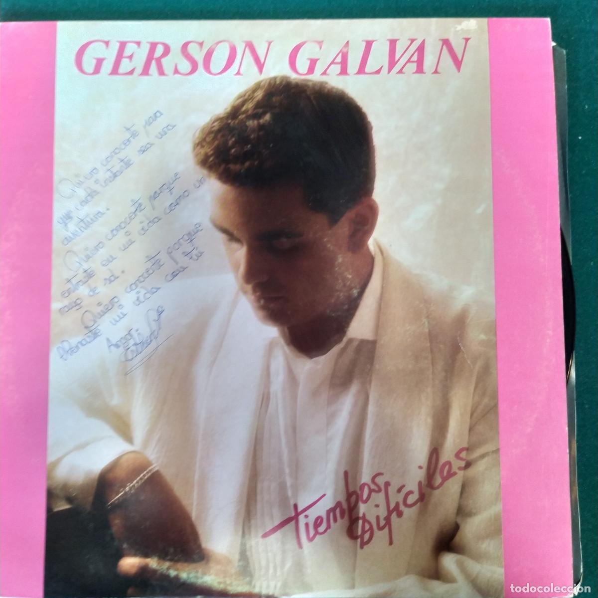 Discos de vinilo: Gerson Galvan &ndash; Tiempos Dif&iacute;ciles - Foto 1