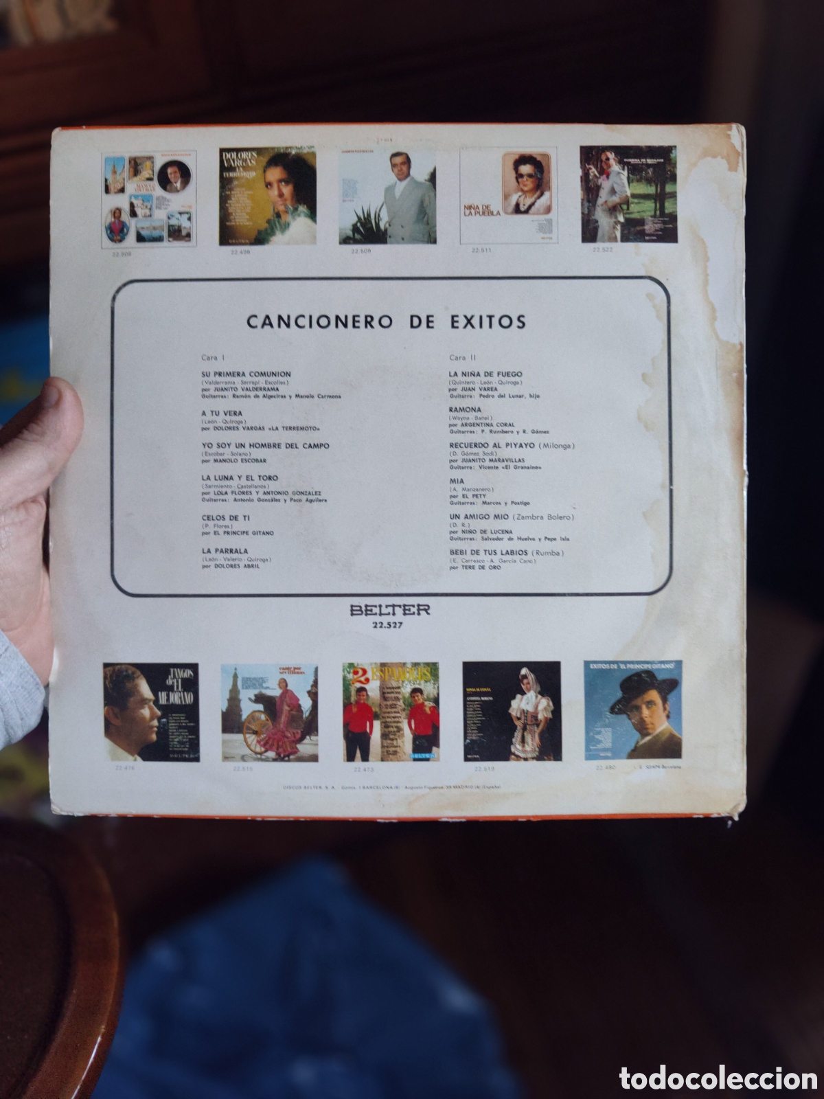 Discos de vinilo: DISCO VINILO CANCIONERO DE EXITOS - Foto 2