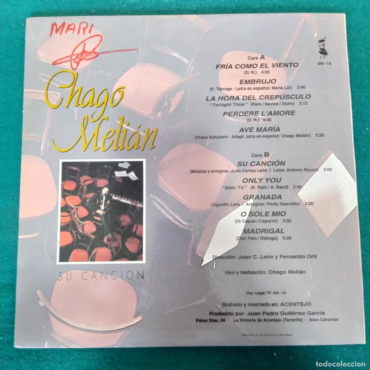 Discos de vinilo: Chago Meli&aacute;n &ndash; Su Canci&oacute;n - Foto 2