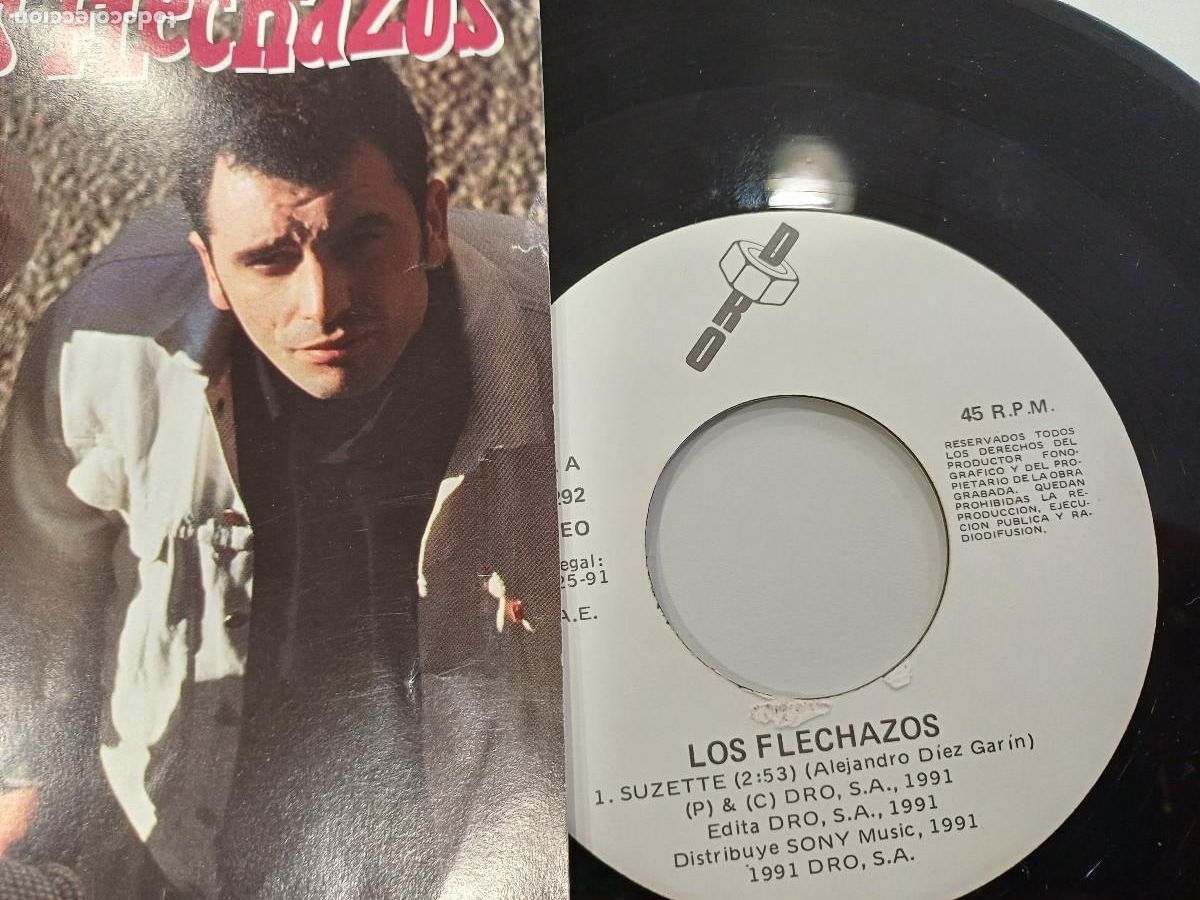 Discos de vinilo: LOS FLECHAZOS/SUZETTE/SINGLE. - Foto 2