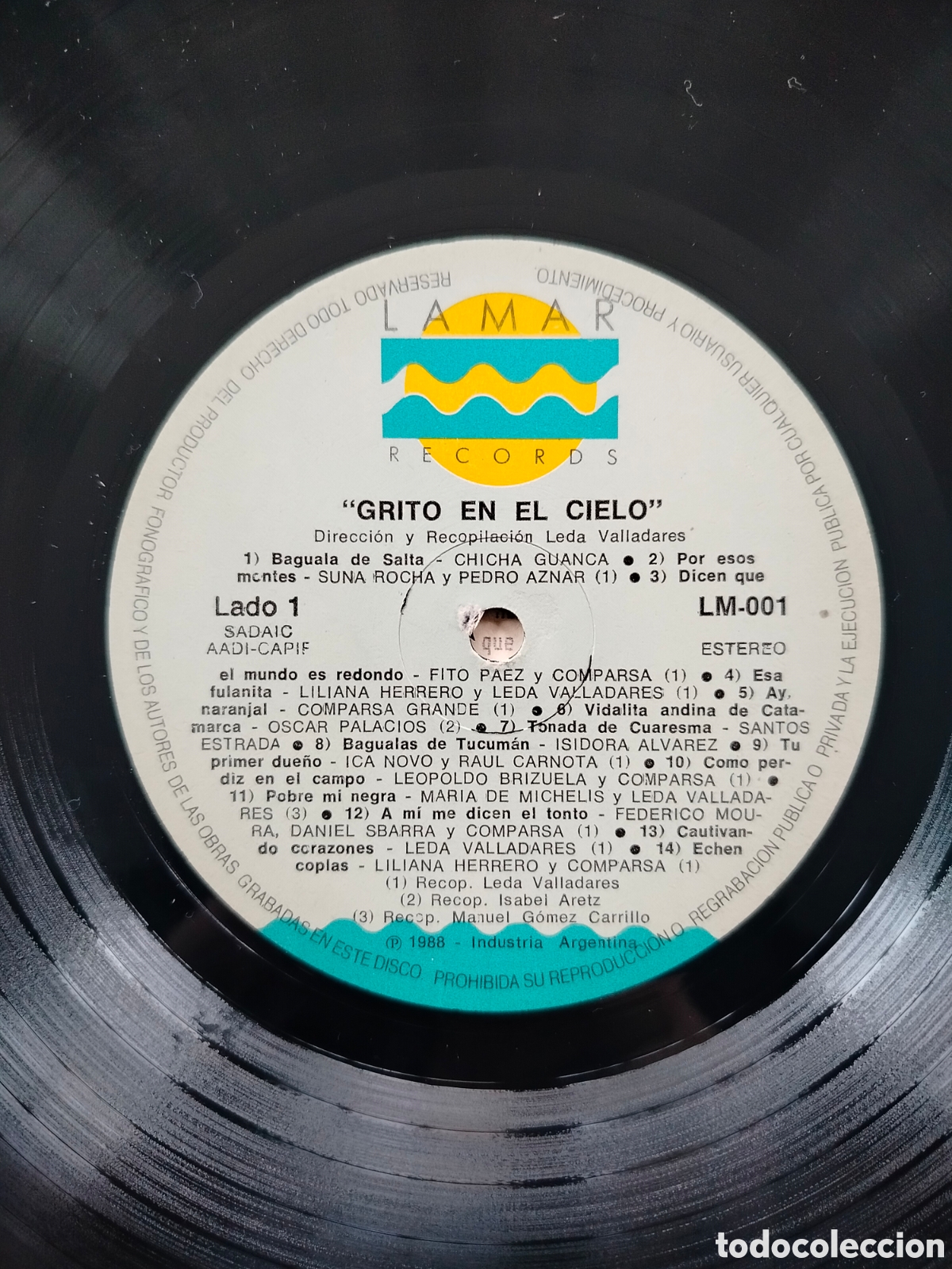 Discos de vinilo: LP Leda Valladares Bagualas. - Foto 4