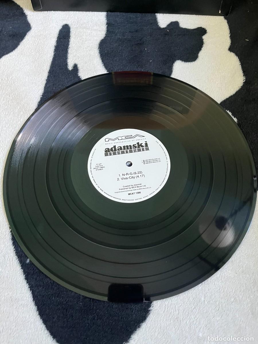 Discos de vinilo: Adamski N-R-G maxi .... - Foto 3