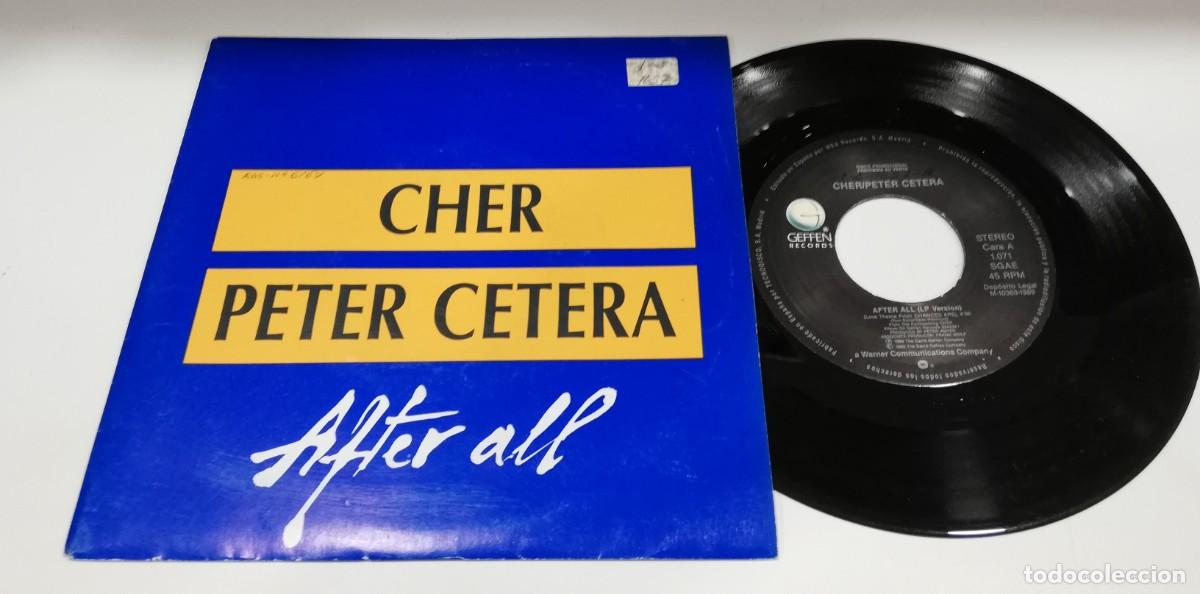 Discos de vinilo: SCO16-Cher / Peter Cetera - After All (7&rdquo;, Single, Promo) - Foto 1