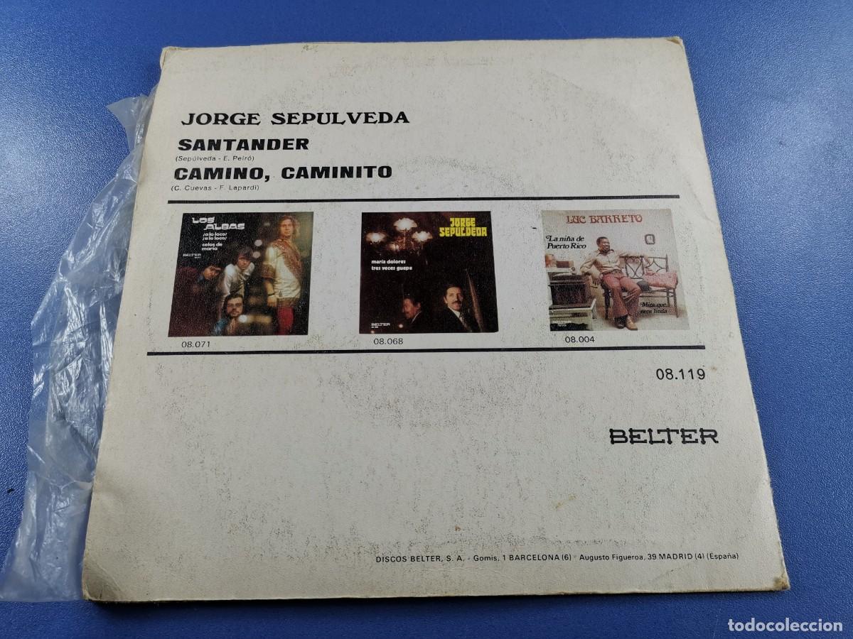 Discos de vinilo: JORGE SEPULVEDA - SANTANDER SINGLE 1972 - Foto 4
