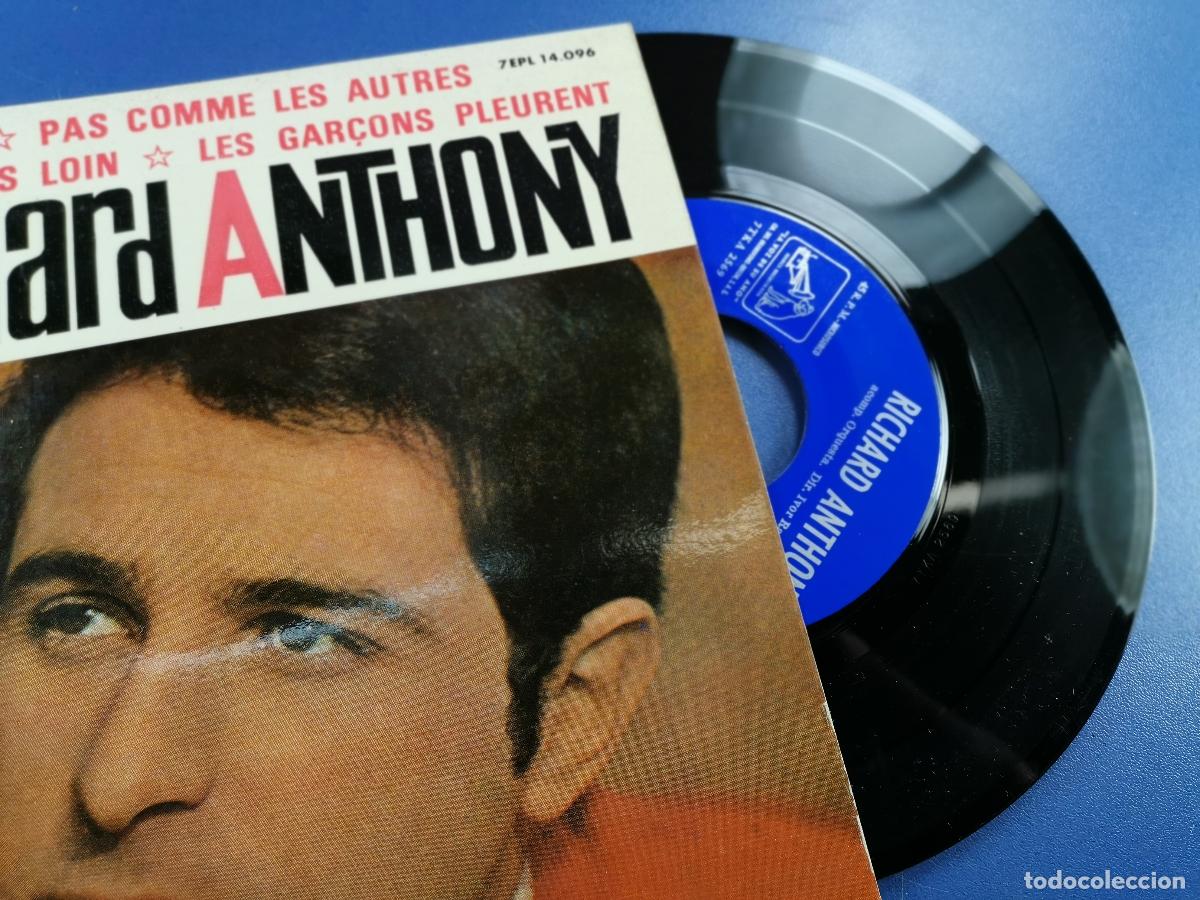 Discos de vinilo: RICHARD ANTHONY / CE MONDE + 3 (EP 1964) - Foto 3