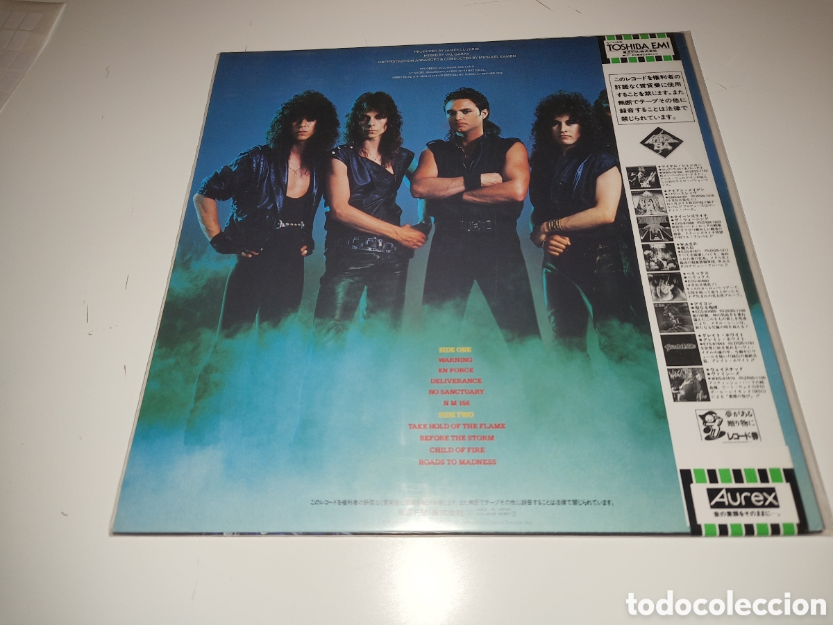 Discos de vinilo: VINILO EDICI&Oacute;N JAPONESA EYS-91086 DEL LP DE QUEENSRYCHE - THE WARNING - LEER CONDICIONES VENTA - Foto 2