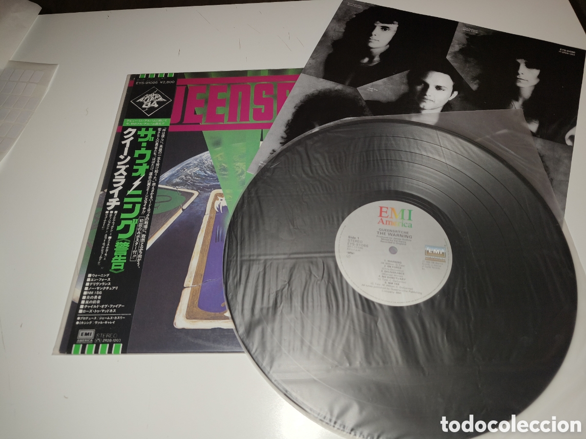 Discos de vinilo: VINILO EDICI&Oacute;N JAPONESA EYS-91086 DEL LP DE QUEENSRYCHE - THE WARNING - LEER CONDICIONES VENTA - Foto 3