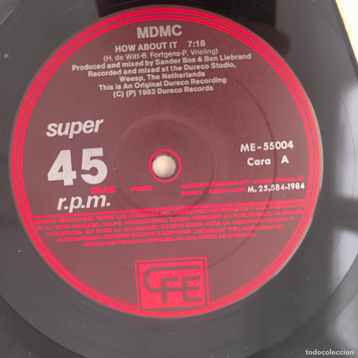 Discos de vinilo: MDMC-HOW ABOUT IT-PROMO 1984 SPAIN - Foto 4