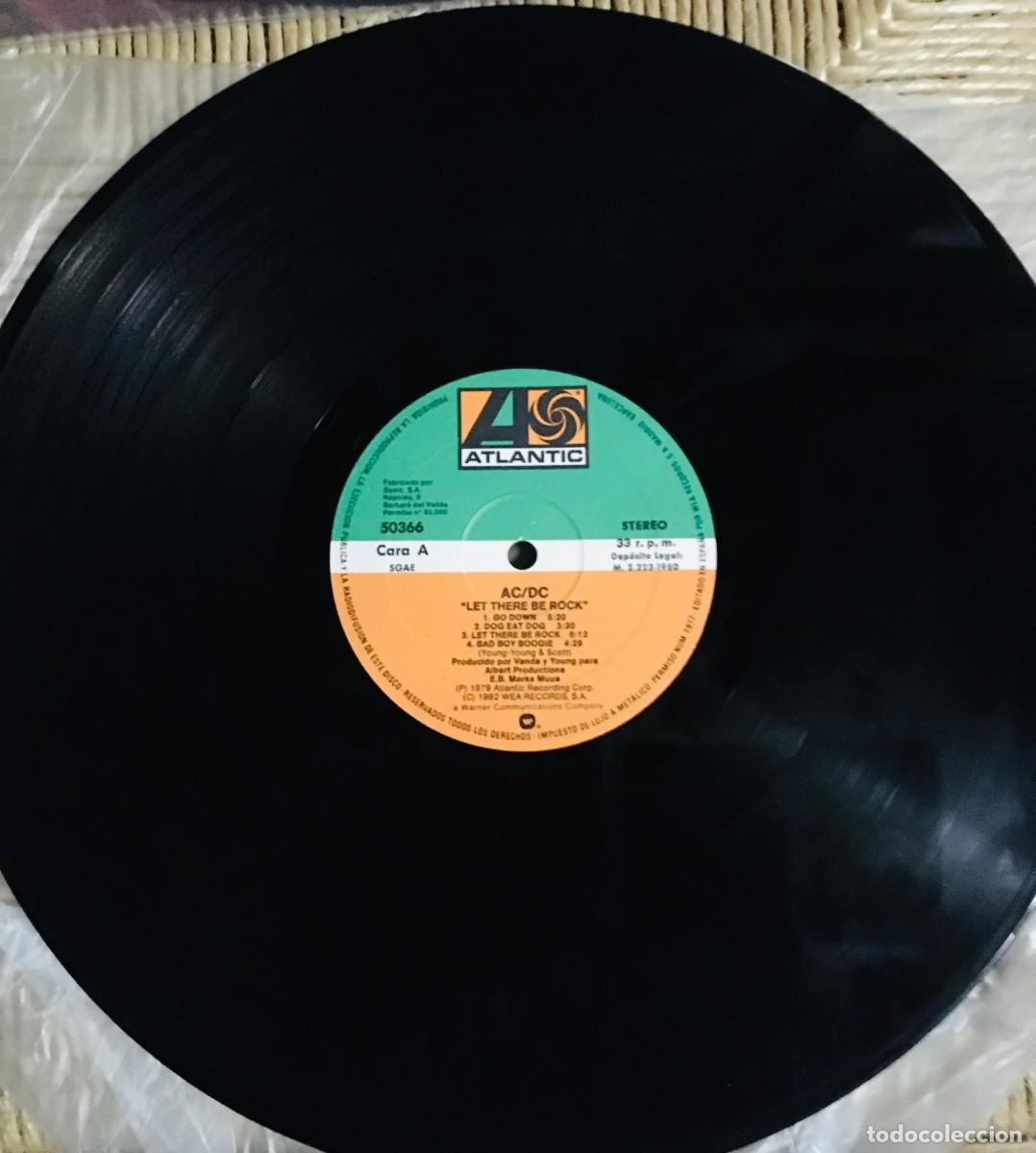 Discos de vinilo: AC/DC - LET THERE BE ROCK, LP reedic Spain 1982 - Foto 3