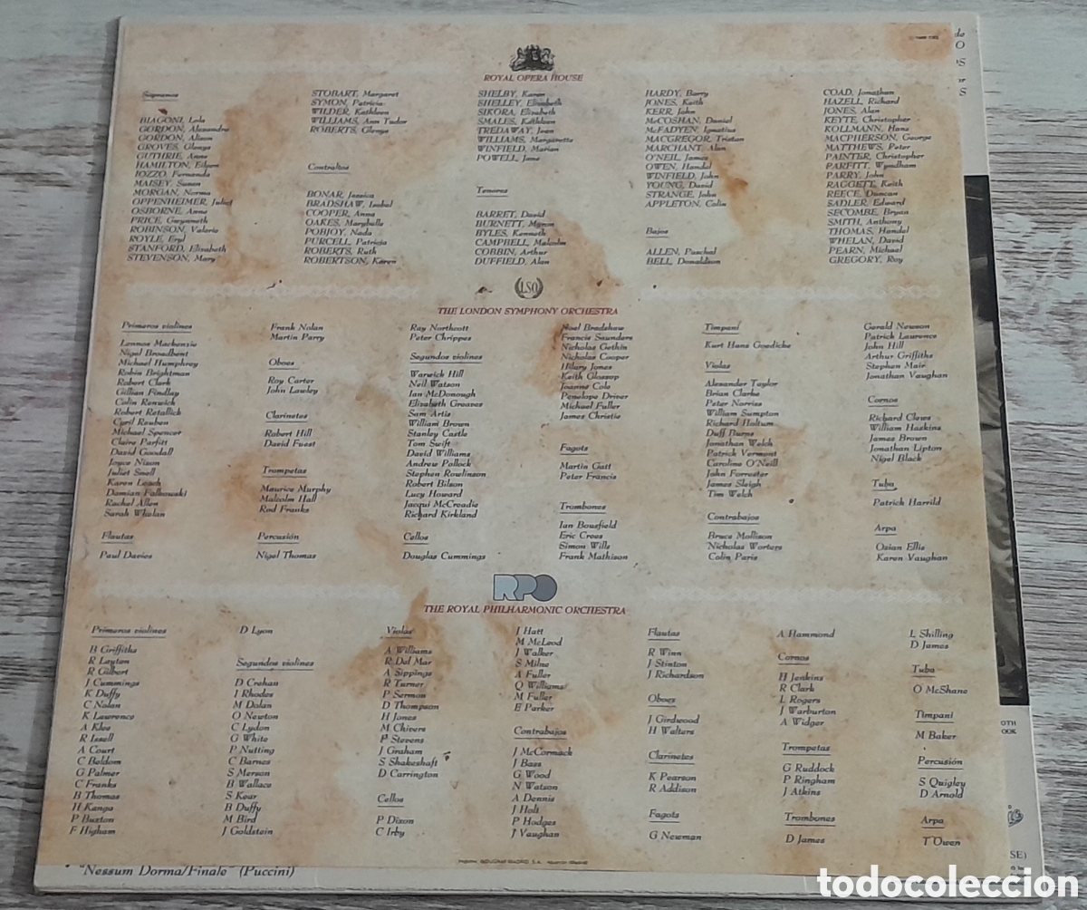 Discos de vinilo: LUIS COBOS - OPERA MAGNA - EPIC 1989 - Foto 3