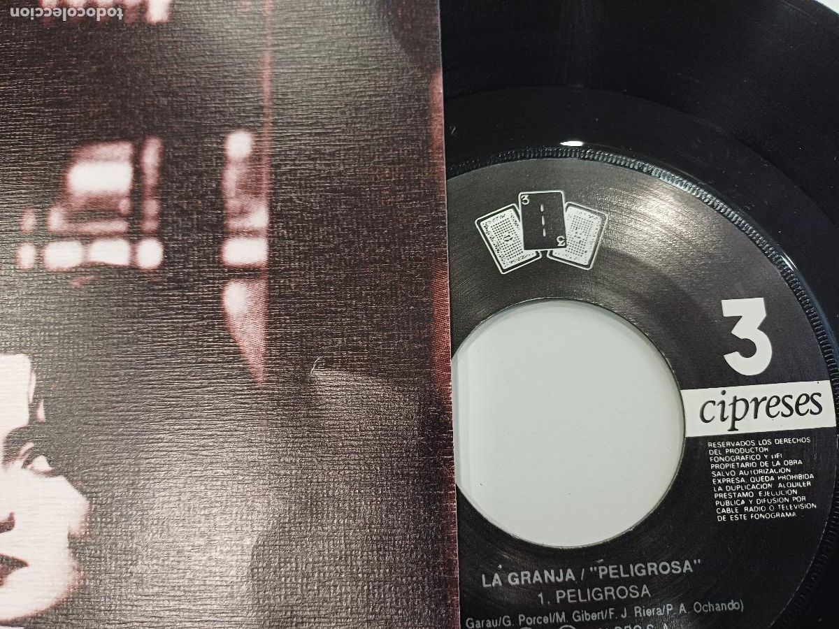 Discos de vinilo: LA GRANJA/PELIGROSA/SINGLE. - Foto 2