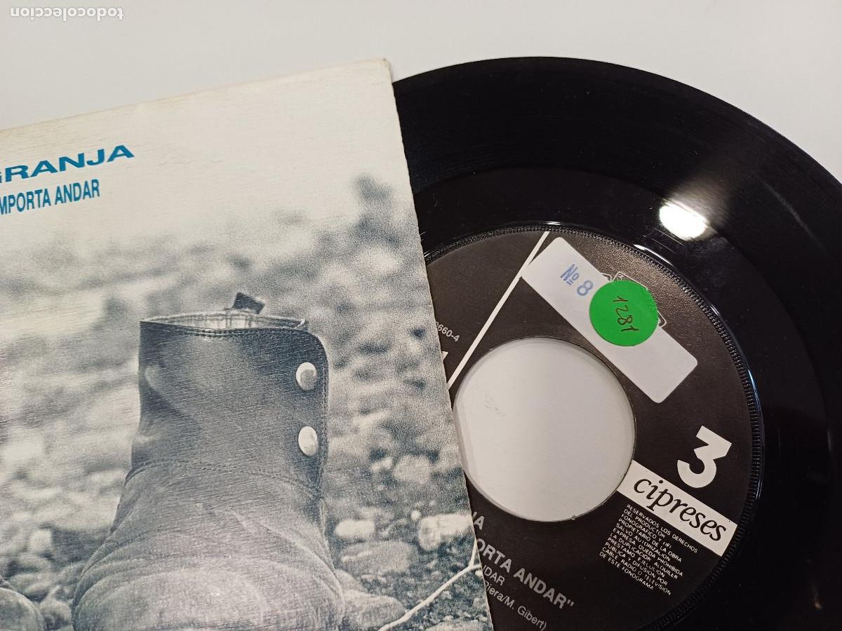 Discos de vinilo: LA GRANJA/NO ME IMPORTA ANDAR/SINGLE. - Foto 2