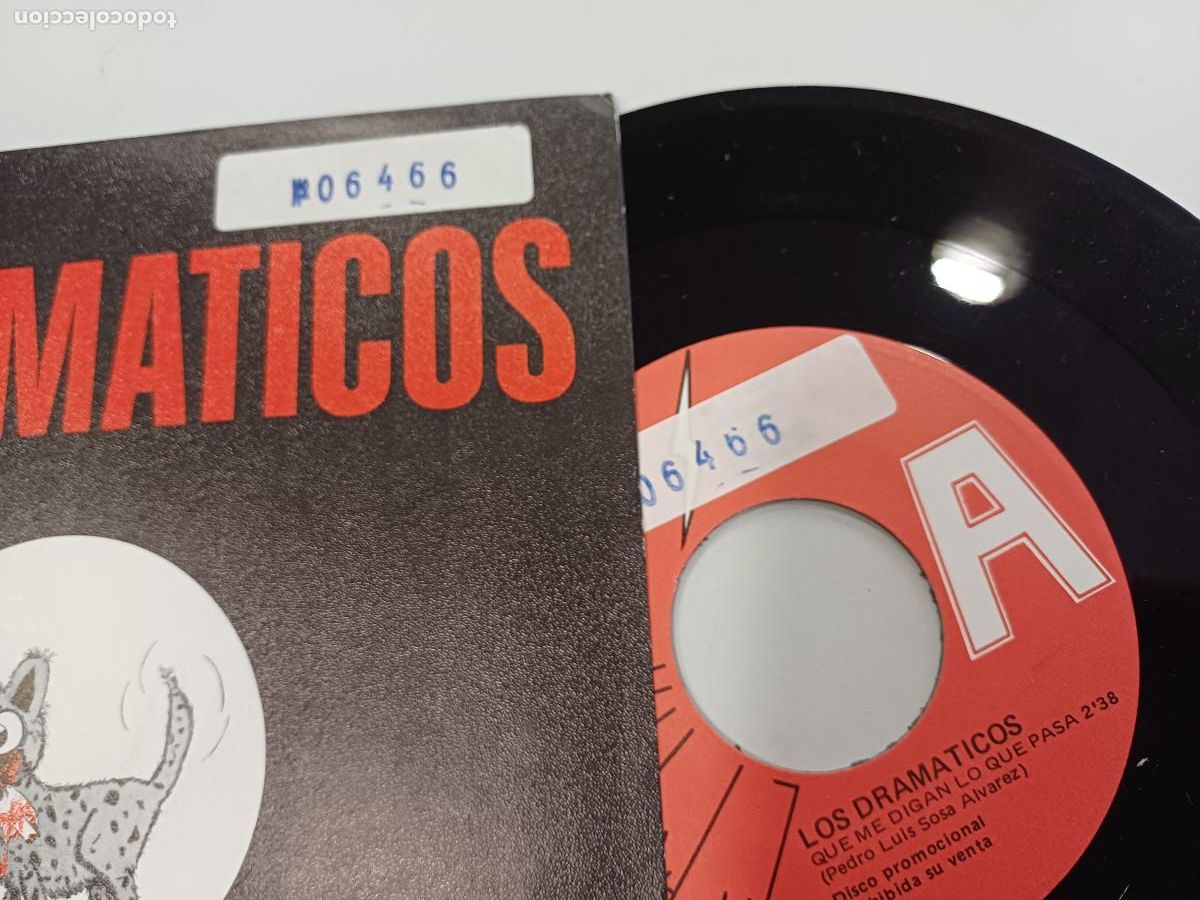 Discos de vinilo: LOS DRAMATICOS/QUE DIGAN LO QUE PASA/SINGLE PROMOCIONAL. - Foto 2