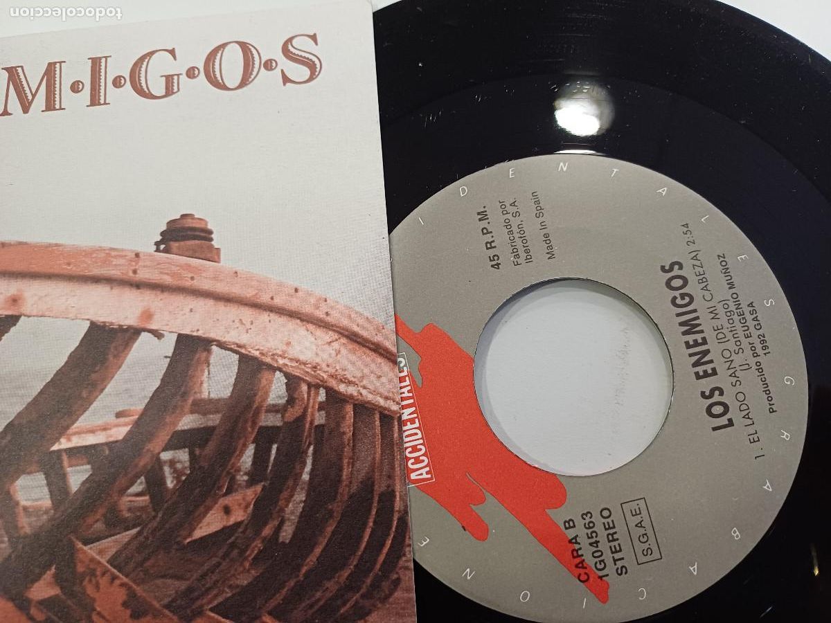Discos de vinilo: LOS ENEMIGOS/LA OTRA ORILLA/SINGLE. - Foto 2