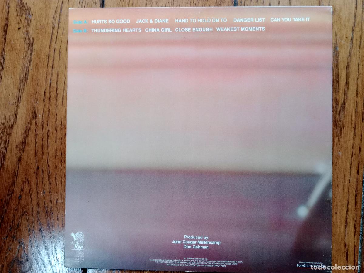 Discos de vinilo: John Cougar - american fool - Foto 3