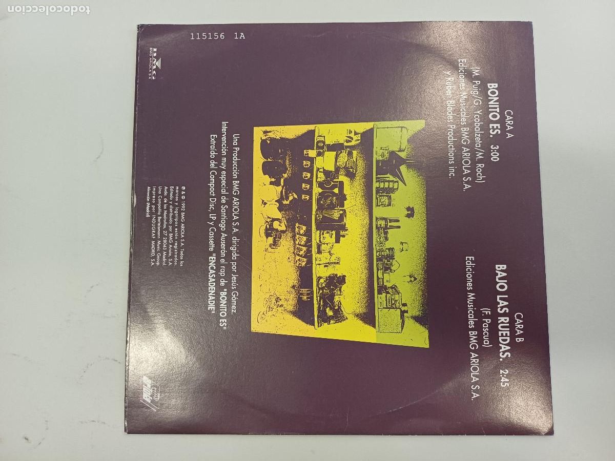 Discos de vinilo: LOS SENCILLOS/BONITO ES/SINGLE. - Foto 3