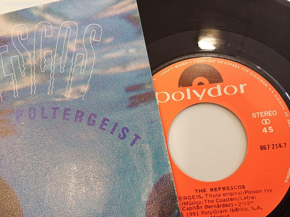 Discos de vinilo: THE REFRESCOS/POLTERGEIST/SINGLE PROMOCIONAL. - Foto 2