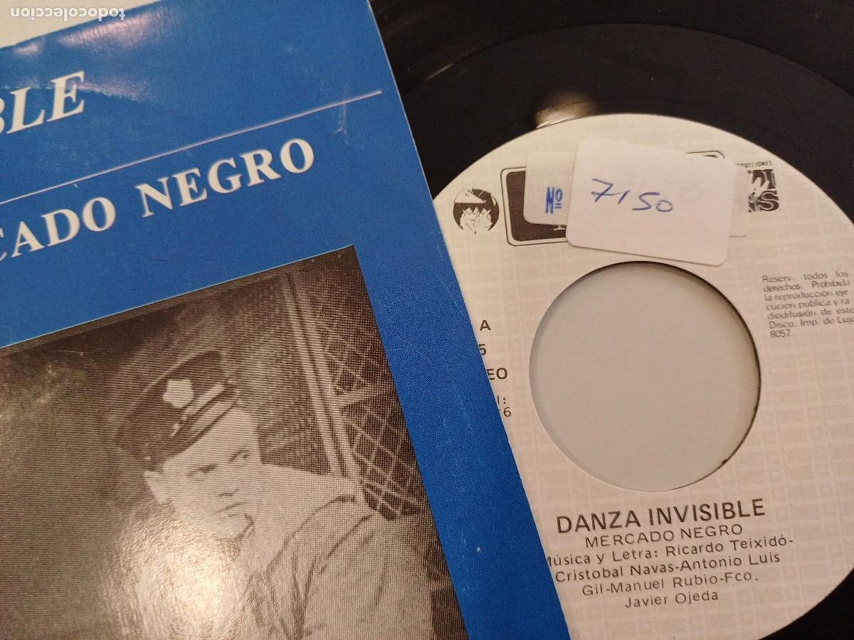 Discos de vinilo: DANZA INVISIBLE/MERCADO NEGRO/SINGLE. - Foto 2