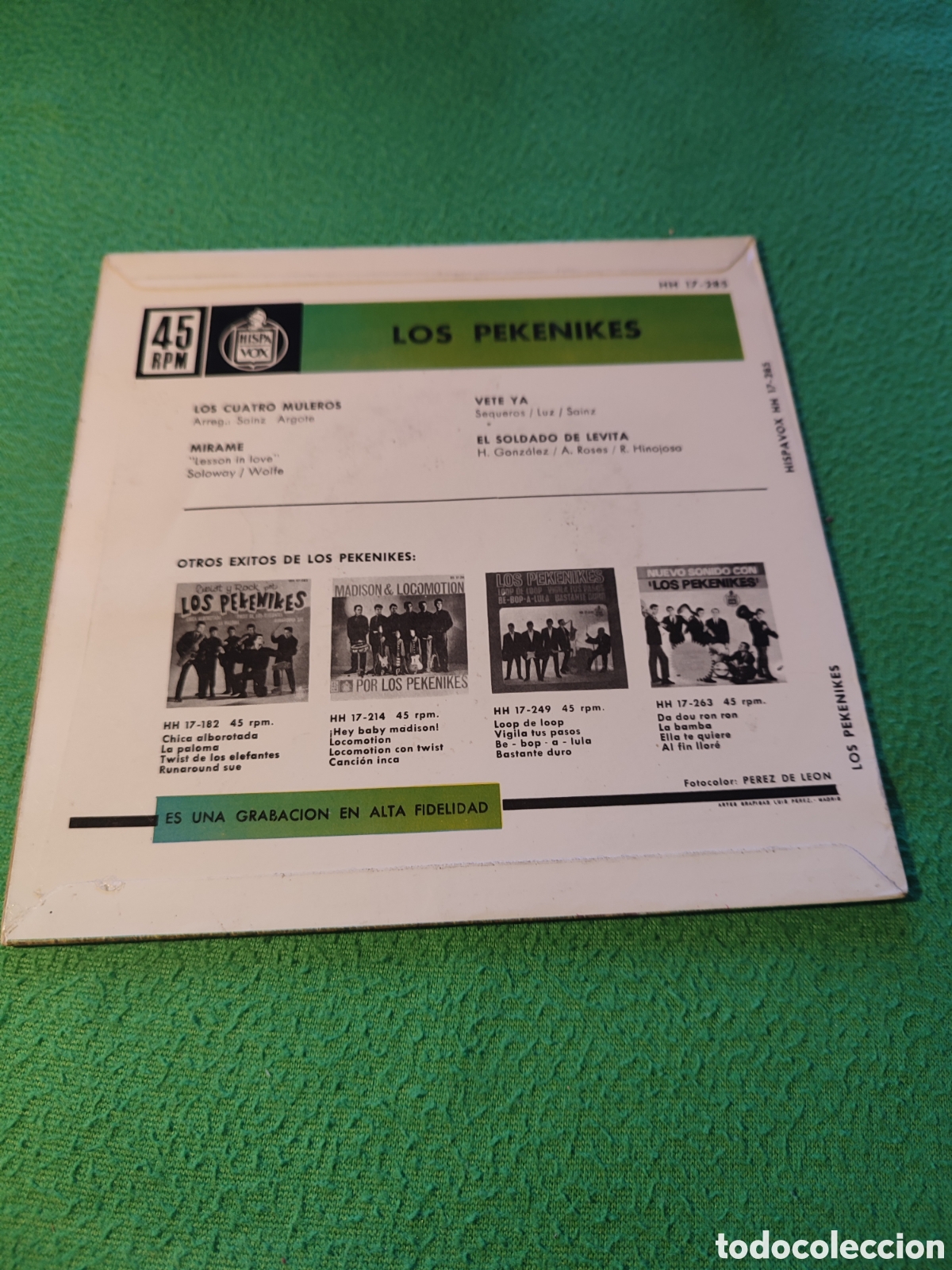 Discos de vinilo: Los Pekenikes - Los cuatro muleros + 3 - Foto 2