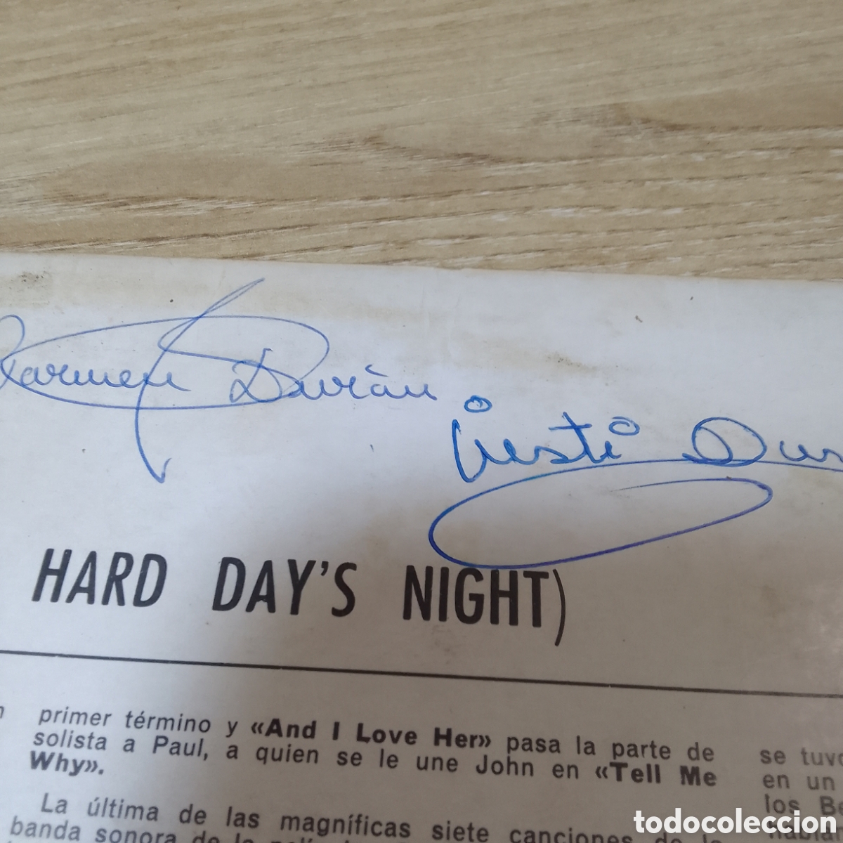Discos de vinilo: The Beatles Que noche la de aquel d&iacute;a - Foto 4