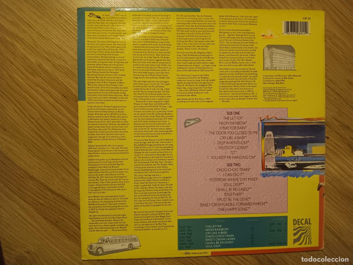 Discos de vinilo: The box tops - the best of - Foto 2