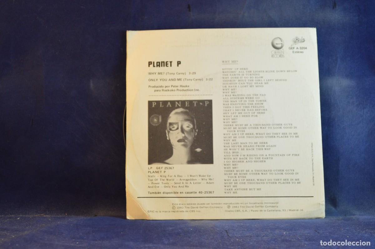 Discos de vinilo: PLANET P &ndash; WHY ME? - SINGLE - Foto 2