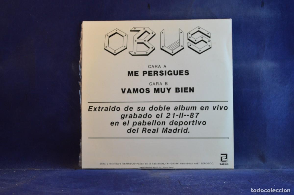 Discos de vinilo: OBUS &ndash; ME PERSIGUES - SINGLE - Foto 2