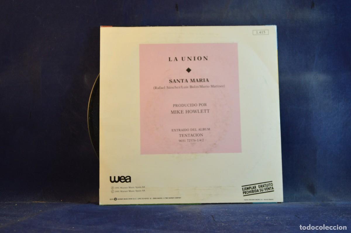 Discos de vinilo: LA UNI&Oacute;N &ndash; SANTA MAR&Iacute;A - SINGLE - Foto 2