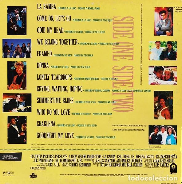 Discos de vinilo: ZZZZVINILO-B.S.O. LA BAMBA (1987) - vinilo (4) - Foto 2