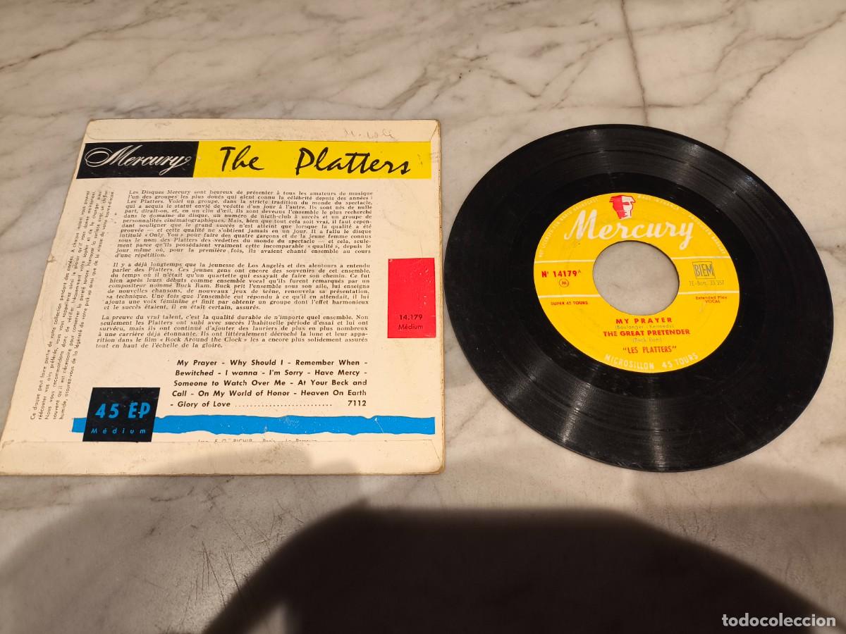 Discos de vinilo: Vinyle 45T The Platters : Rock around the clock - Foto 2
