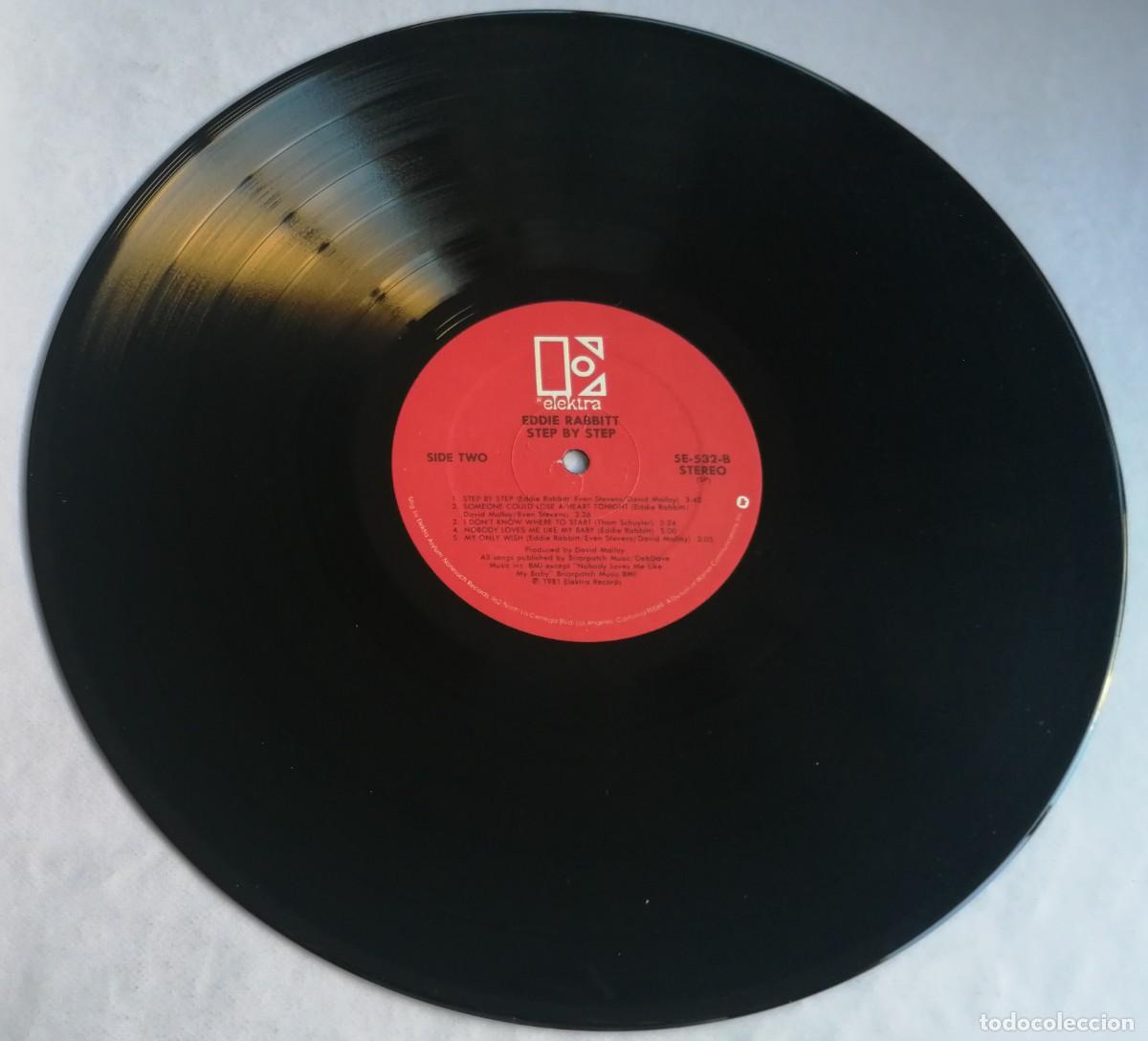 Discos de vinilo: Eddie Rabbitt, Step By Step, Elektra &ndash; X5E-532, CANADA - Foto 3
