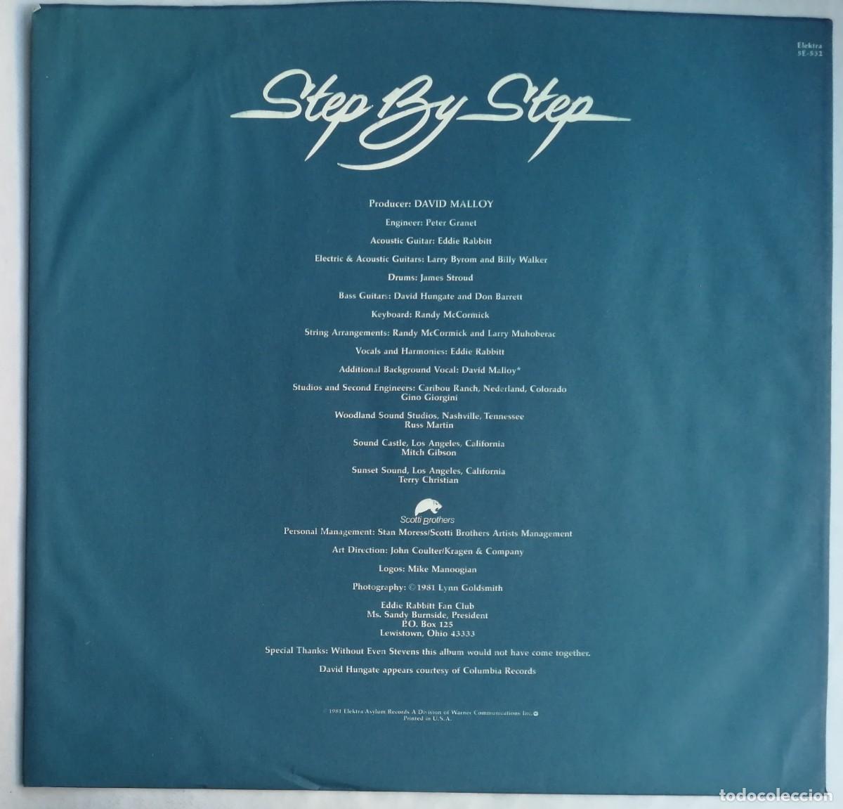 Discos de vinilo: Eddie Rabbitt, Step By Step, Elektra &ndash; X5E-532, CANADA - Foto 5
