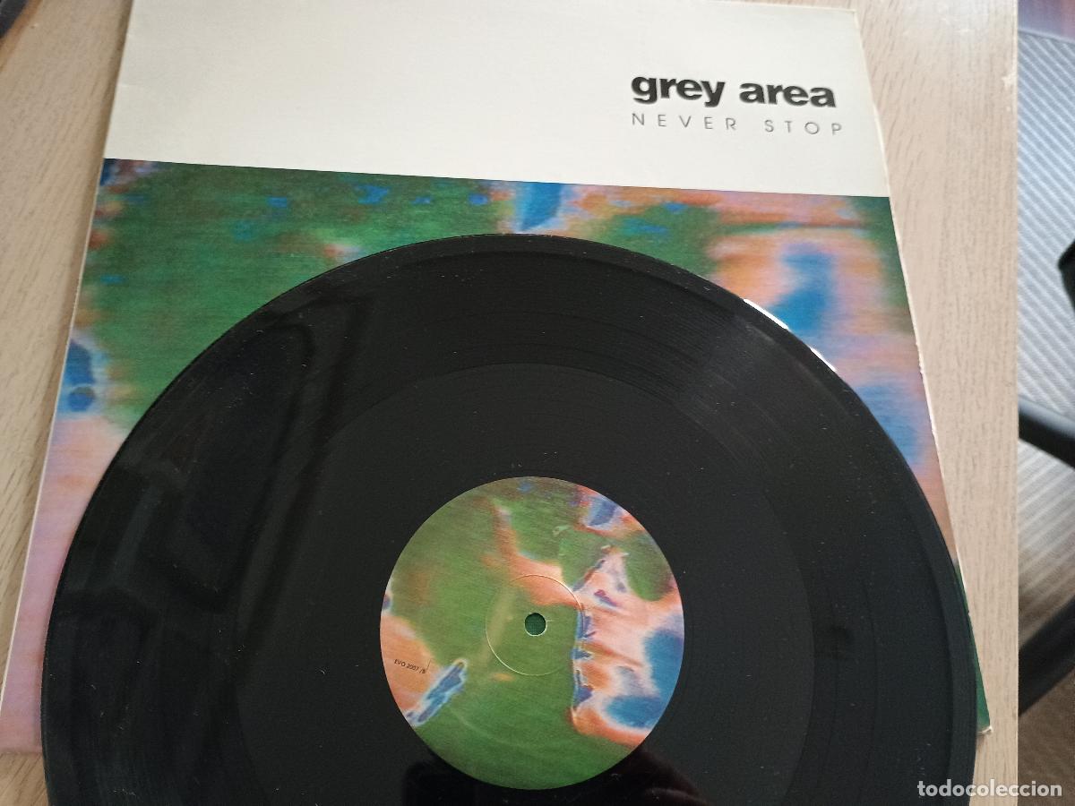Discos de vinilo: Grey Area Never Stop, italy 1991 Electronic Techno - Foto 2