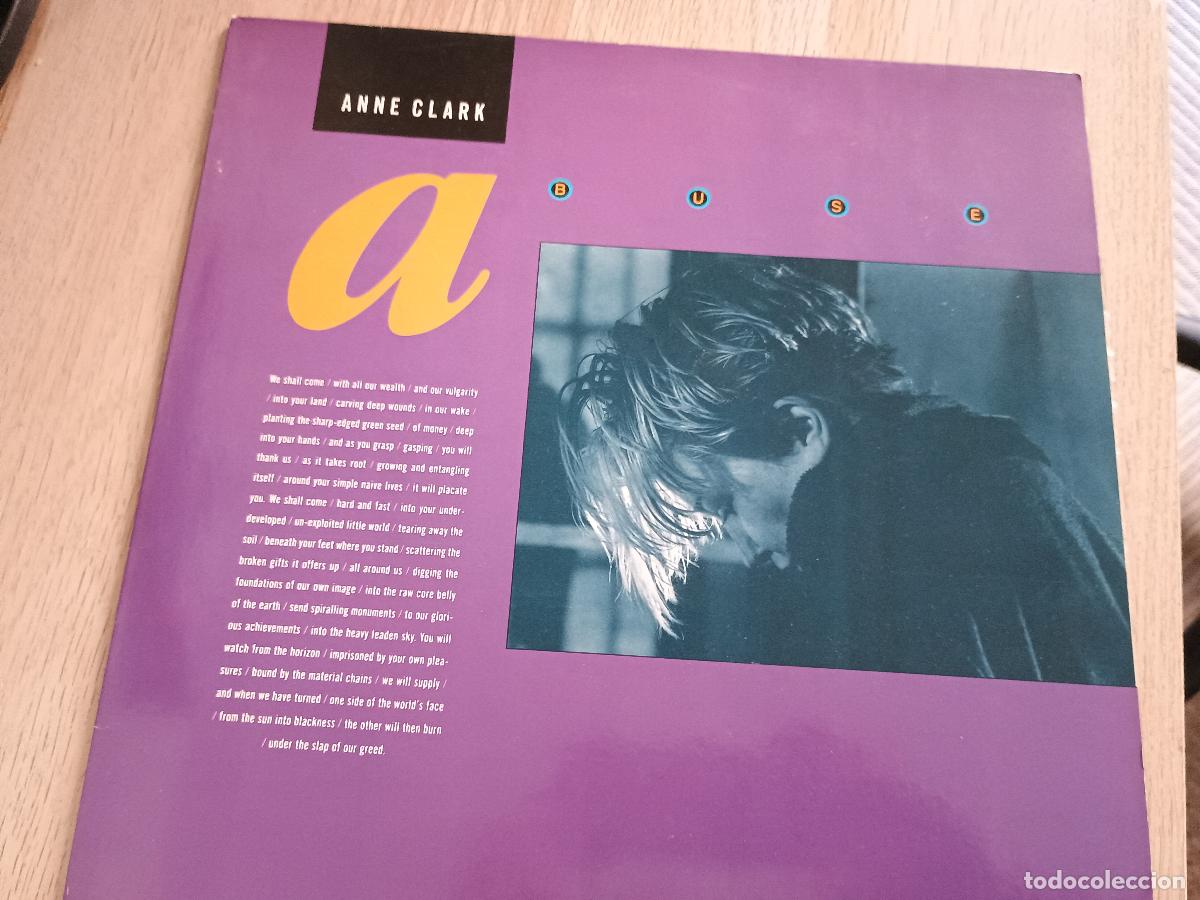 Discos de vinilo: Anne Clark Abuse, 1990 Electronic Synth-pop, Vocal - Foto 2