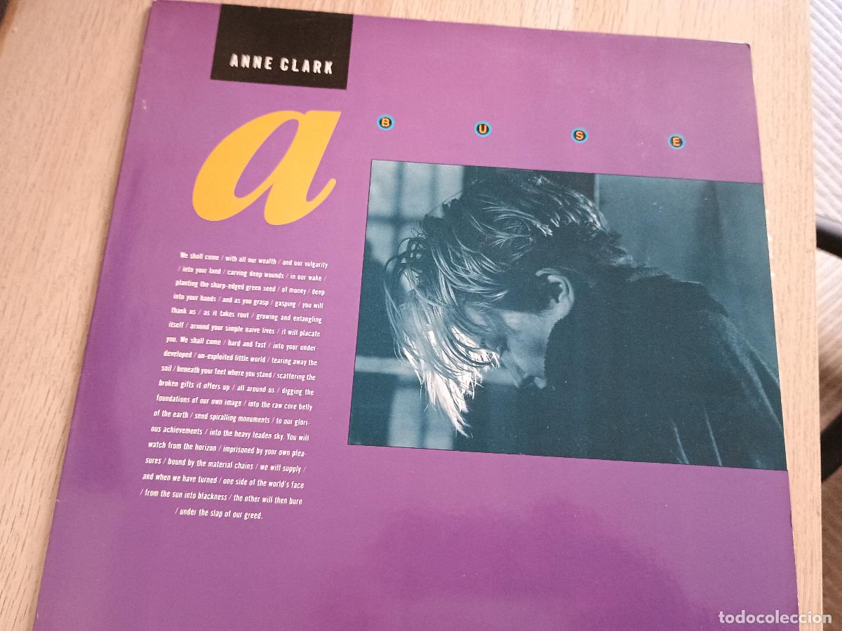 Discos de vinilo: Anne Clark Abuse, 1990 Electronic Synth-pop, Vocal - Foto 1