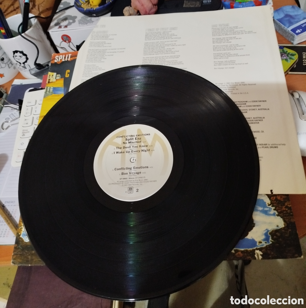 Discos de vinilo: Split enz - Conflicting Emotions - Foto 3