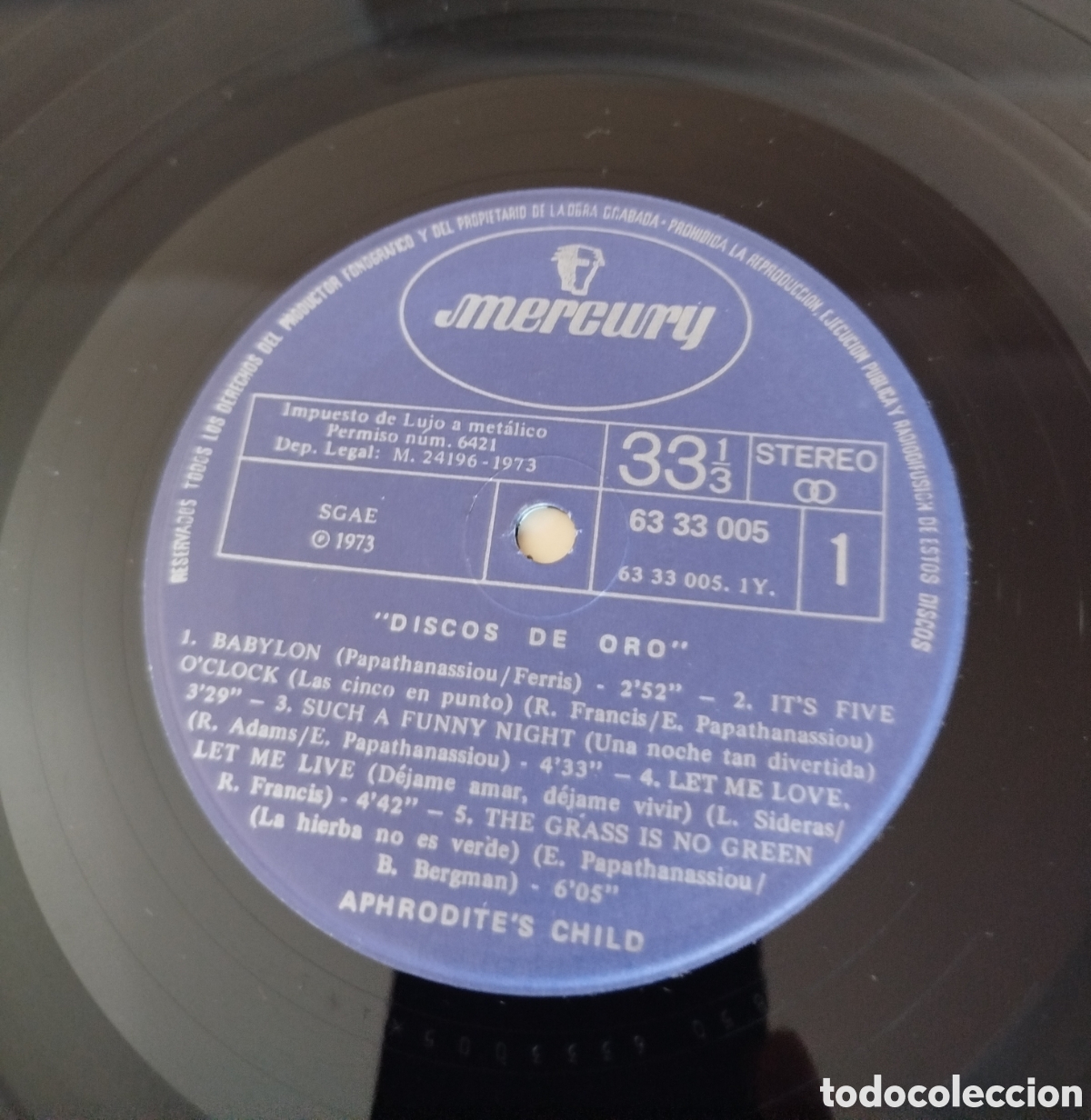 Discos de vinilo: Aphrodite&rsquo;s child - Disco de oro - Foto 2