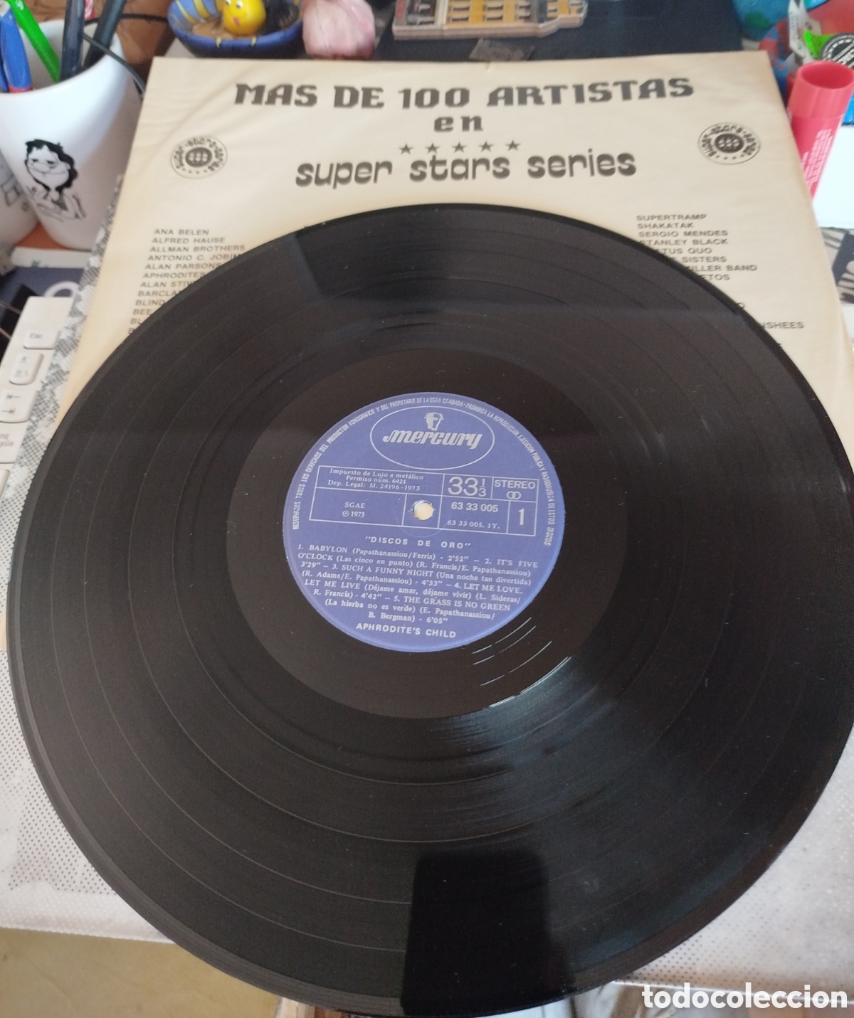 Discos de vinilo: Aphrodite&rsquo;s child - Disco de oro - Foto 3