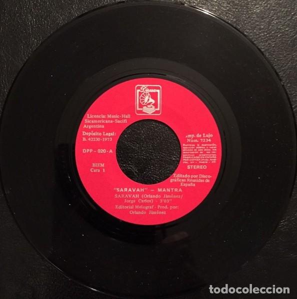 Discos de vinilo: Mantra &ndash; Saravah - Single - Foto 3